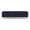 Lesro Siena Lounge Reception 3 Seat Bench, Brushed Steel, OH Navy Upholstery SN3001 - alternate 1